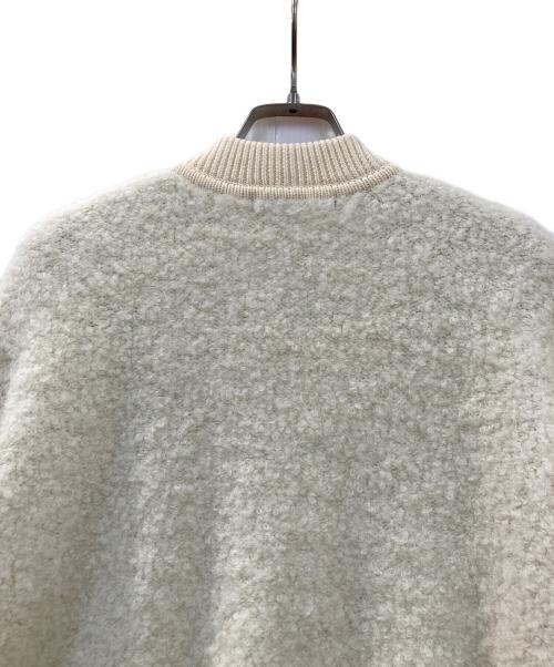 23区（ニジュウサンク）23区 (ニジュウサンク) アルパカ混ニットブルゾン ベージュ サイズ:44の古着・服飾アイテム