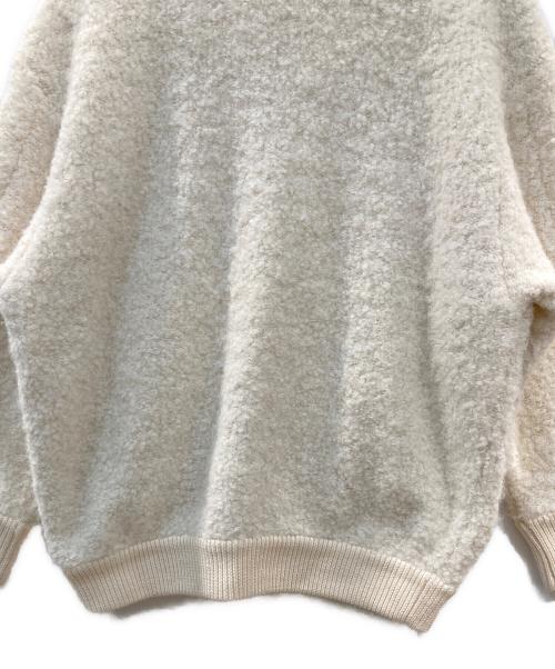 23区（ニジュウサンク）23区 (ニジュウサンク) アルパカ混ニットブルゾン ベージュ サイズ:44の古着・服飾アイテム