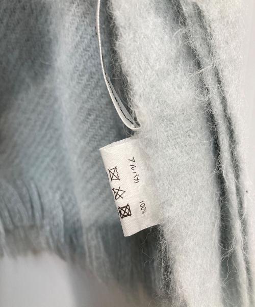 ASAUCE MELER（アソースメレ）ASAUCE MELER (アソースメレ) アルパカストール スカイブルーの古着・服飾アイテム