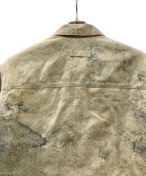 ZARA（ザラ）ZARA (ザラ) アブストラクトプリント柄ボクシーフィットジャケット ベージュ サイズ:Sの古着・服飾アイテム