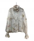 ALEXANDER McQUEENアレキサンダーマックイーン）の古着「シアーブラウス」｜ベージュ