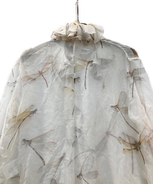 ALEXANDER McQUEEN（アレキサンダーマックイーン）ALEXANDER McQUEEN (アレキサンダーマックイーン) シアーブラウス ベージュ サイズ:ーの古着・服飾アイテム