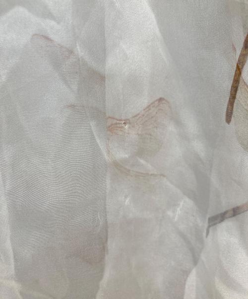 ALEXANDER McQUEEN（アレキサンダーマックイーン）ALEXANDER McQUEEN (アレキサンダーマックイーン) シアーブラウス ベージュ サイズ:ーの古着・服飾アイテム