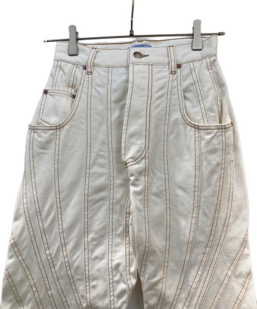 MUGLER（ミュグレー）Mugler (ミュグレー) デニムパンツ ホワイト サイズ:34の古着・服飾アイテム