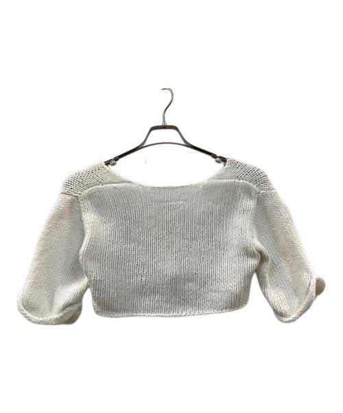 MM6 Maison Margiela（エムエムシックスメゾンマルジェラ）MM6 Maison Margiela (エムエムシックスメゾンマルジェラ) ニット ホワイト サイズ:Mの古着・服飾アイテム