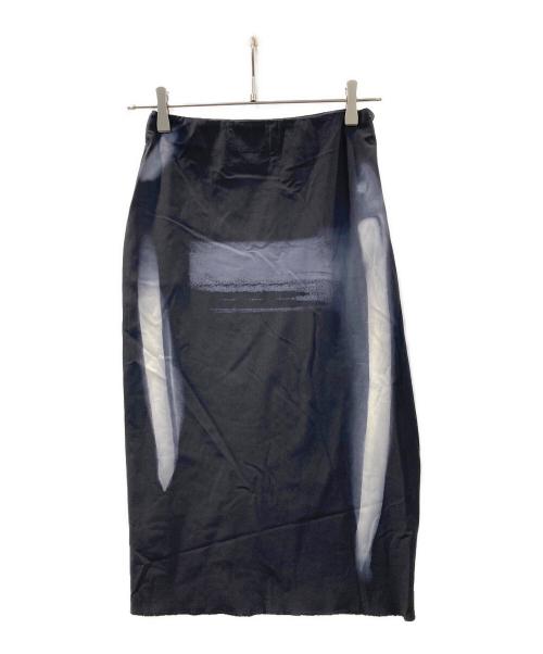 Maison Margiela（メゾンマルジェラ）Maison Margiela (メゾンマルジェラ) グラフィックスカート ブラック サイズ:40の古着・服飾アイテム