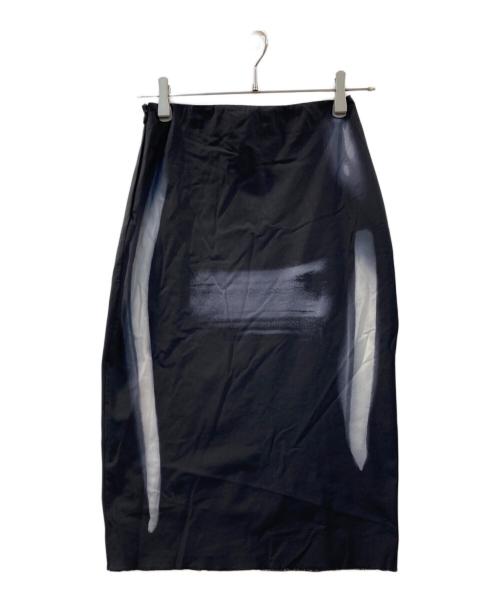 Maison Margiela（メゾンマルジェラ）Maison Margiela (メゾンマルジェラ) グラフィックスカート ブラック サイズ:40の古着・服飾アイテム