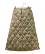 TAIONタイオン）の古着「ダウンスカート」｜ベージュ