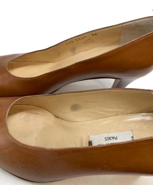 CELINE（セリーヌ）CELINE (セリーヌ) ヒールパンプス ブラウン サイズ:36の古着・服飾アイテム