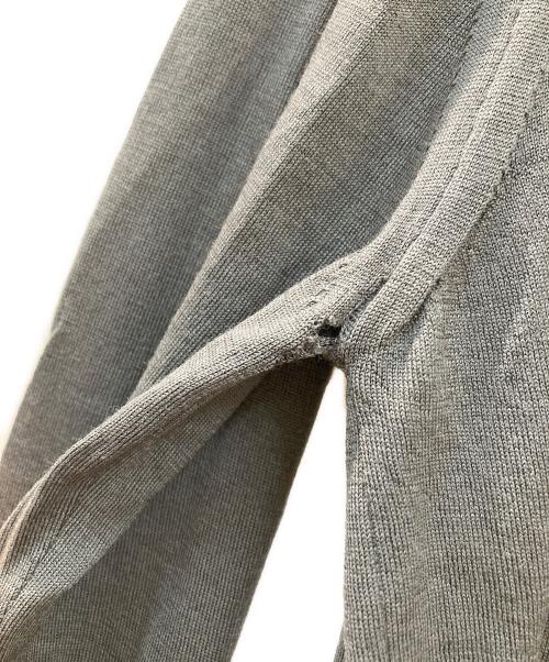 PRADA（プラダ）PRADA (プラダ) ウールバイカラーカーディガン グレー サイズ:44の古着・服飾アイテム