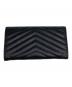 Yves Saint Laurent (イヴサンローラン) キャビアスキンアコーディオンウォレット ブラック：36000円
