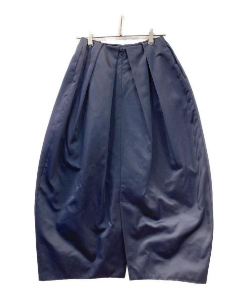 ENFOLD（エンフォルド）ENFOLD (エンフォルド) ヘビーサテンペタルスカート ネイビー サイズ:38の古着・服飾アイテム
