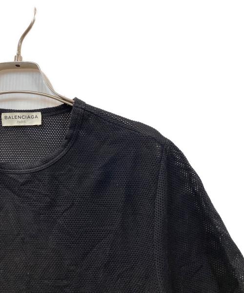 BALENCIAGA（バレンシアガ）BALENCIAGA (バレンシアガ) メッシュtシャツ ブラック サイズ:Sの古着・服飾アイテム