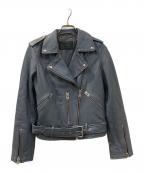 ALL SAINTSオールセインツ）の古着「ライダースジャケット」｜スカイブルー