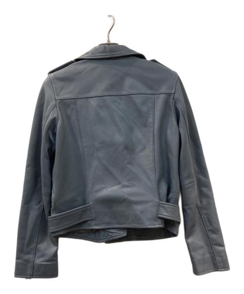 ALL SAINTS（オールセインツ）ALL SAINTS (オールセインツ) ライダースジャケット スカイブルー サイズ:36の古着・服飾アイテム