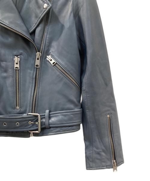 ALL SAINTS（オールセインツ）ALL SAINTS (オールセインツ) ライダースジャケット スカイブルー サイズ:36の古着・服飾アイテム