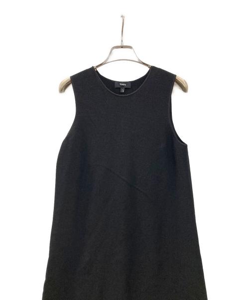 theory（セオリー）theory (セオリー) ノースリーブワンピース ブラック サイズ:Sの古着・服飾アイテム