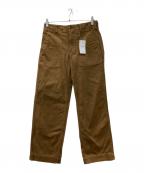 Spick and Spanスピックアンドスパン）の古着「ルーズベイカーパンツ」｜ブラウン