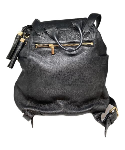 TORY BURCH（トリーバーチ）TORY BURCH (トリーバーチ) レザータッセルリュック ブラックの古着・服飾アイテム
