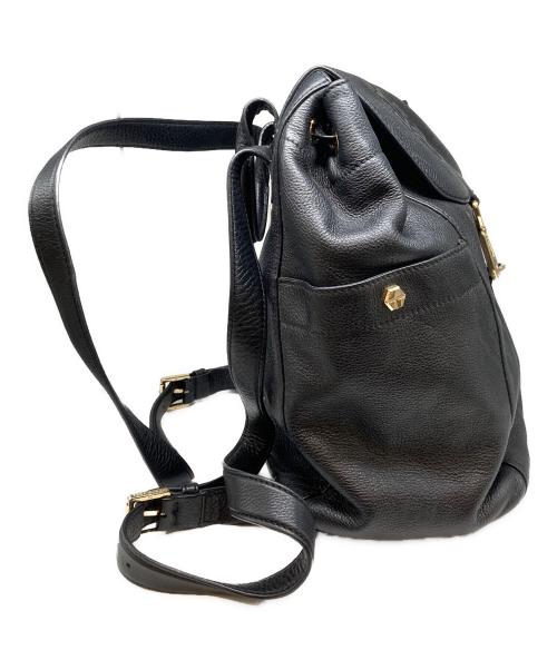 TORY BURCH（トリーバーチ）TORY BURCH (トリーバーチ) レザータッセルリュック ブラックの古着・服飾アイテム