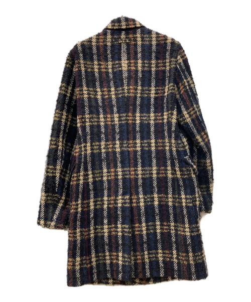 T-JACKET By TONELLO（ティージャケット バイ トネッロ）T-JACKET By TONELLO (ティージャケット バイ トネッロ) チェック柄ツイードコート ブラック サイズ:Sの古着・服飾アイテム