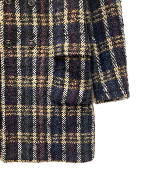 T-JACKET By TONELLO（ティージャケット バイ トネッロ）T-JACKET By TONELLO (ティージャケット バイ トネッロ) チェック柄ツイードコート ブラック サイズ:Sの古着・服飾アイテム