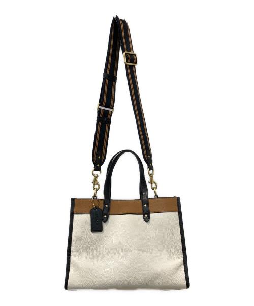 COACH（コーチ）COACH (コーチ) バッグ ホワイト×ブラウンの古着・服飾アイテム
