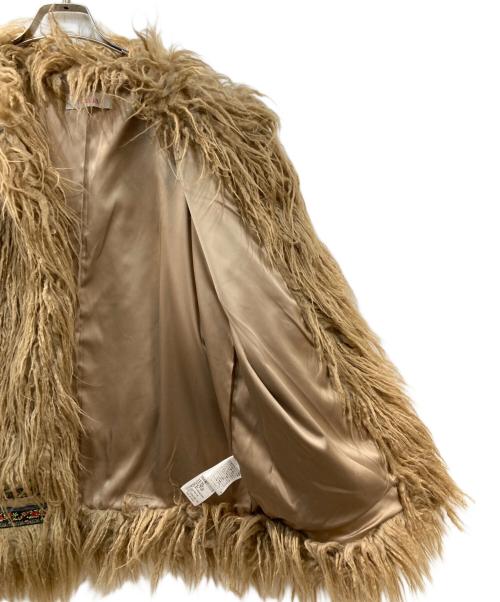 freada（フリーダ）Freada (フリーダ) ファージャケット ベージュ サイズ:Freeの古着・服飾アイテム