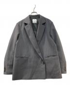 MARW UNITED ARROWSマルゥ ユナイテッドアローズ）の古着「バック アシンメトリー ジャケット」｜グレー