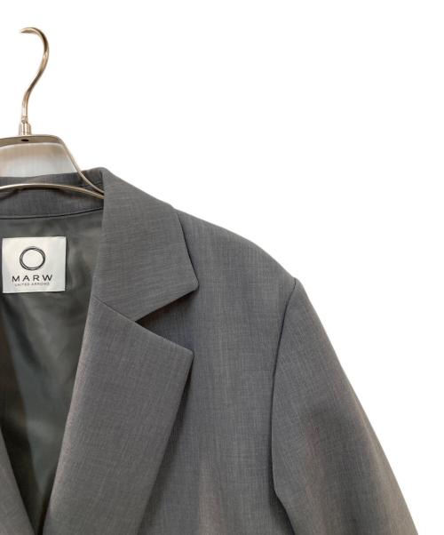 MARW UNITED ARROWS（マルゥ ユナイテッドアローズ）MARW UNITED ARROWS (マルゥ ユナイテッドアローズ) バック アシンメトリー ジャケット グレー サイズ:38の古着・服飾アイテム