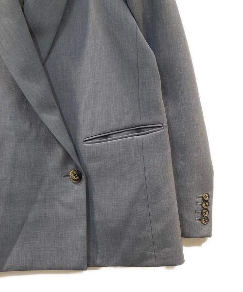 MARW UNITED ARROWS（マルゥ ユナイテッドアローズ）MARW UNITED ARROWS (マルゥ ユナイテッドアローズ) バック アシンメトリー ジャケット グレー サイズ:38の古着・服飾アイテム