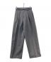 MARW UNITED ARROWS（マルゥ ユナイテッドアローズ）の古着「ダブルクロス タック パンツ」｜グレー