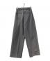 MARW UNITED ARROWS (マルゥ ユナイテッドアローズ) ダブルクロス タック パンツ グレー サイズ:38：6000円