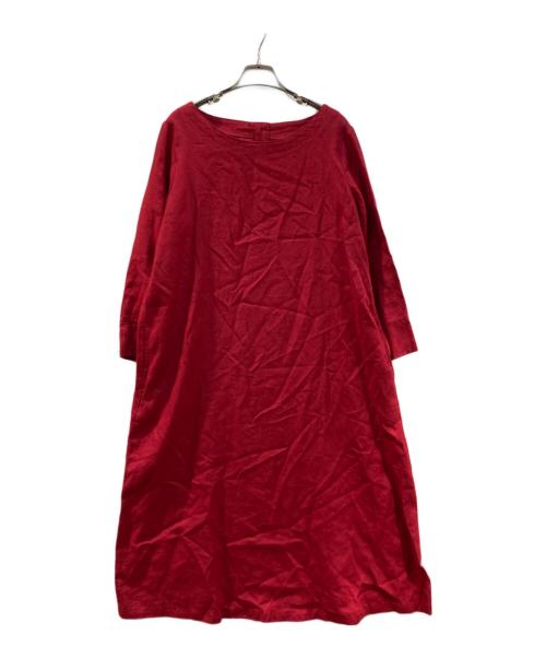 nofl（ノフル）nofl (ノフル) リネンワンピース レッド サイズ:ML 未使用品の古着・服飾アイテム