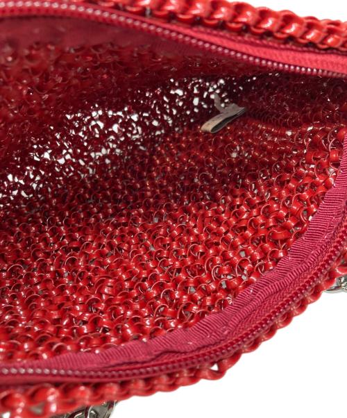 ANTEPRIMA（アンテプリマ）ANTEPRIMA (アンテプリマ) チェーンショルダーワイヤーポーチ レッドの古着・服飾アイテム