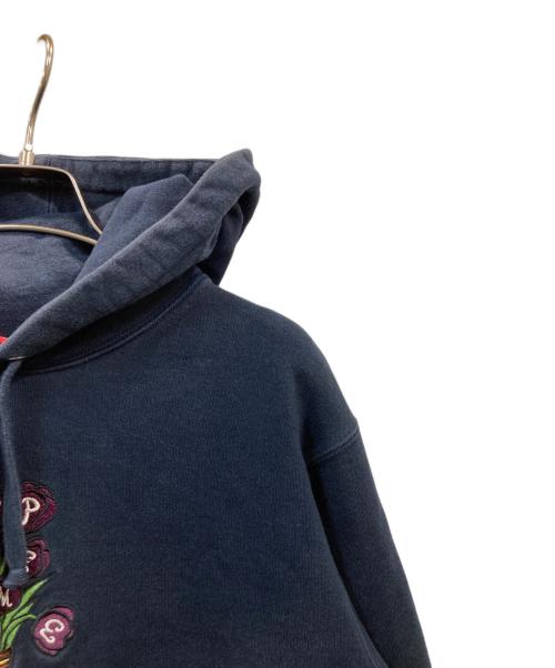 SUPREME（シュプリーム）Supreme (シュプリーム) Flowers Hooded Sweatshirt ネイビー サイズ:Mの古着・服飾アイテム