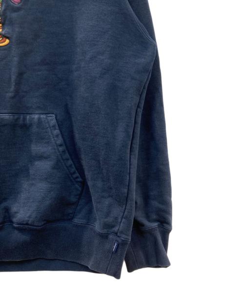 SUPREME（シュプリーム）Supreme (シュプリーム) Flowers Hooded Sweatshirt ネイビー サイズ:Mの古着・服飾アイテム