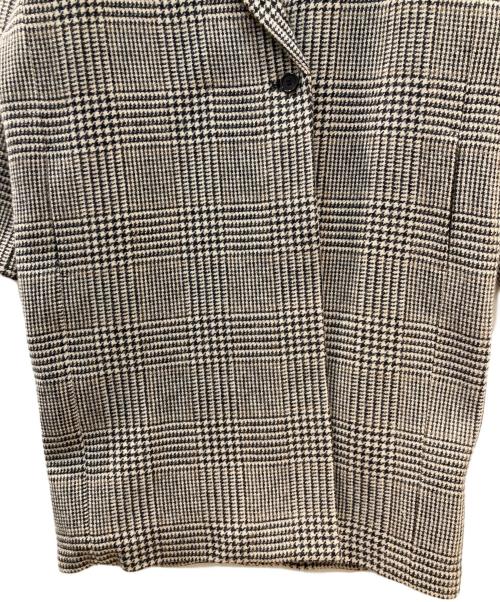Lisiere（リジェール）Lisiere (リジェール) CHECK W COAT チェックダブルコート ベージュ サイズ:ーの古着・服飾アイテム