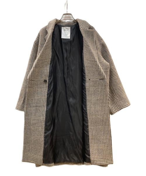 Lisiere（リジェール）Lisiere (リジェール) CHECK W COAT チェックダブルコート ベージュ サイズ:ーの古着・服飾アイテム