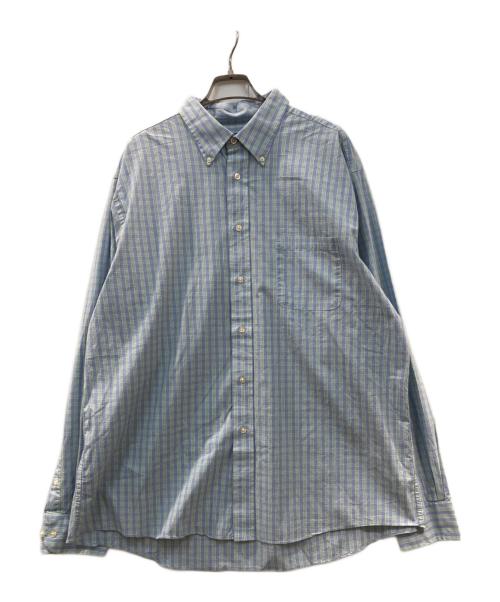 CHAPS（チャップス）CHAPS (チャップス) チェックシャツ スカイブルー サイズ:XLの古着・服飾アイテム