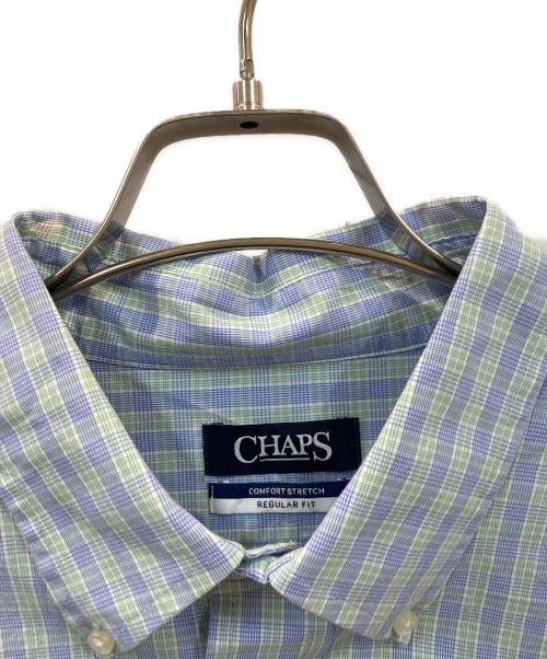 CHAPS（チャップス）CHAPS (チャップス) チェックシャツ スカイブルー サイズ:XLの古着・服飾アイテム