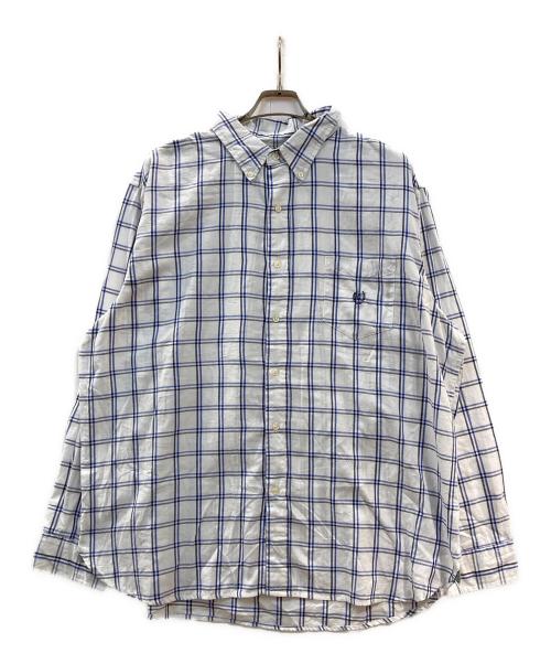 CHAPS（チャップス）CHAPS (チャップス) チェックシャツ ホワイト サイズ:XXLの古着・服飾アイテム