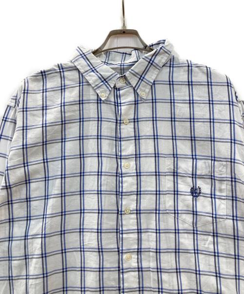CHAPS（チャップス）CHAPS (チャップス) チェックシャツ ホワイト サイズ:XXLの古着・服飾アイテム