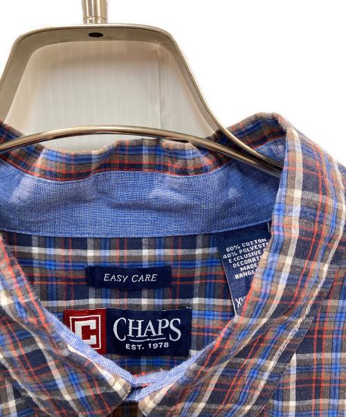 CHAPS（チャップス）CHAPS (チャップス) チェックシャツ ブラウン サイズ:XXLの古着・服飾アイテム