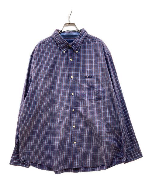 CHAPS（チャップス）CHAPS (チャップス) チェックシャツ ネイビー サイズ:XXLの古着・服飾アイテム