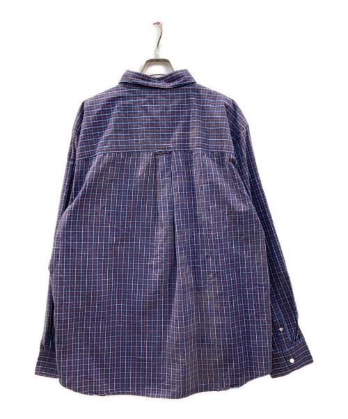 CHAPS（チャップス）CHAPS (チャップス) チェックシャツ ネイビー サイズ:XXLの古着・服飾アイテム
