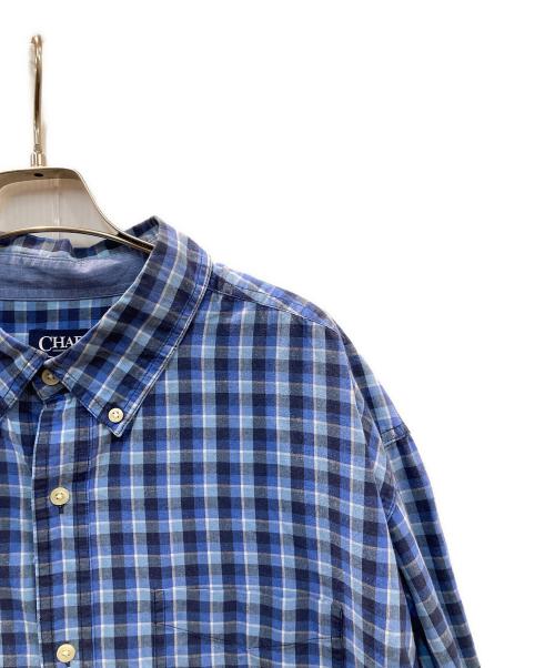 CHAPS（チャップス）CHAPS (チャップス) チェックシャツ ブルー サイズ:XXLの古着・服飾アイテム