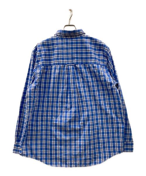 CHAPS（チャップス）CHAPS (チャップス) チェックシャツ ブルー サイズ:Lの古着・服飾アイテム