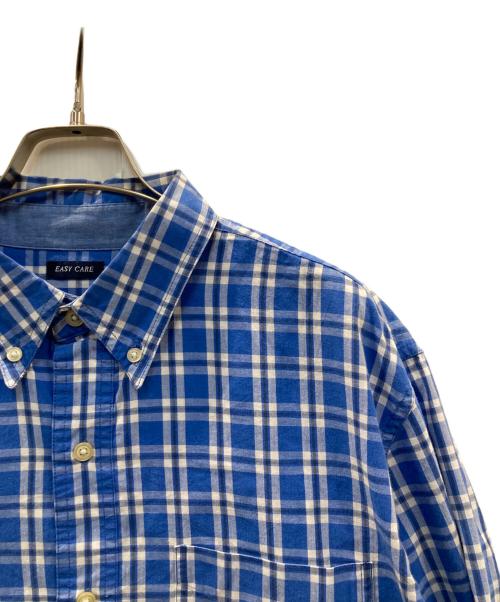 CHAPS（チャップス）CHAPS (チャップス) チェックシャツ ブルー サイズ:Lの古着・服飾アイテム