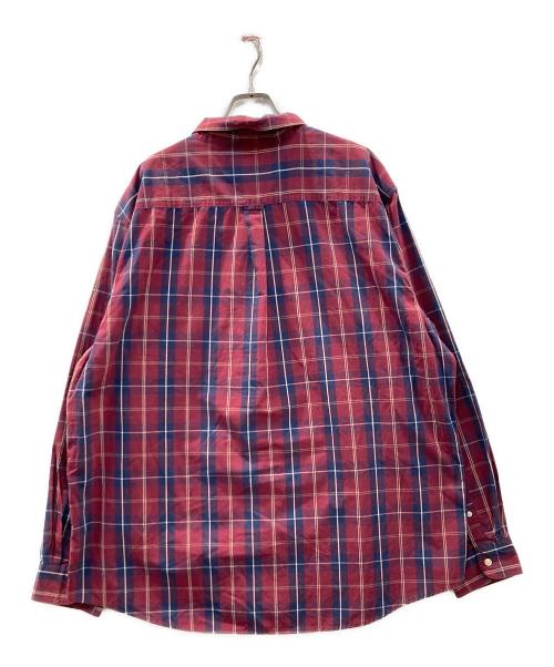 CHAPS（チャップス）CHAPS (チャップス) チェックシャツ レッド サイズ:XXLの古着・服飾アイテム